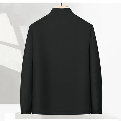 Standing Collar Zipper Casual Jacket