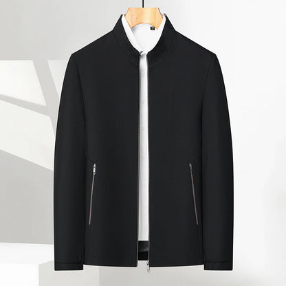 Standing Collar Zipper Casual Jacket