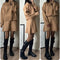 🍁2024 Autumn New Solid Color Casual College Style Knit Dress Set 👗🍂2-Piece Sweater Set: Long-Sleeve Top & Mini Skirt