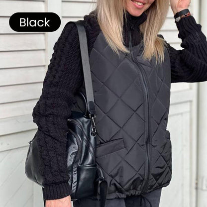 Knit Patchwork Puffy Jacket