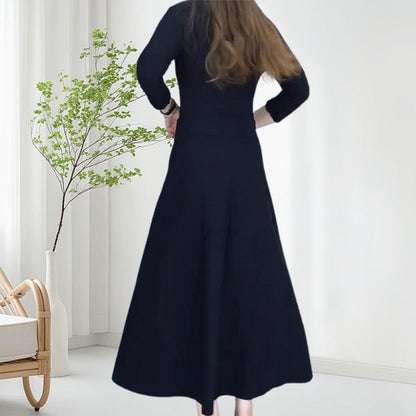 Women's Elastic High Waisted Thick Long Skirt
