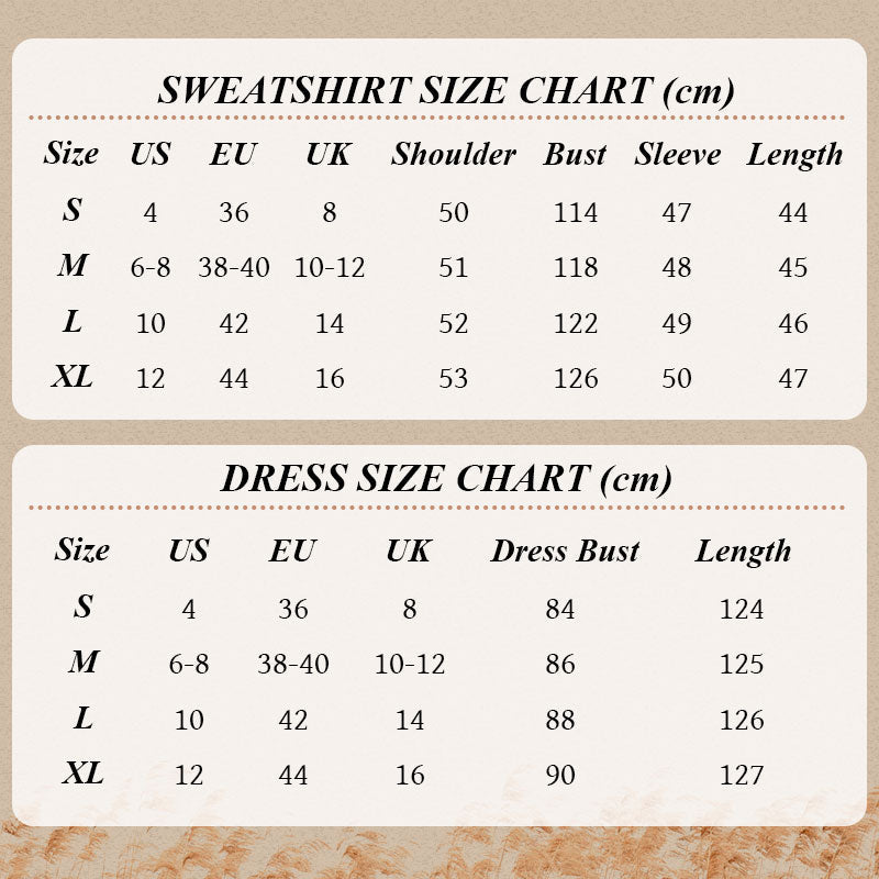 Slanted Shoulder Sweatshirt & Sleeveless Dress Set