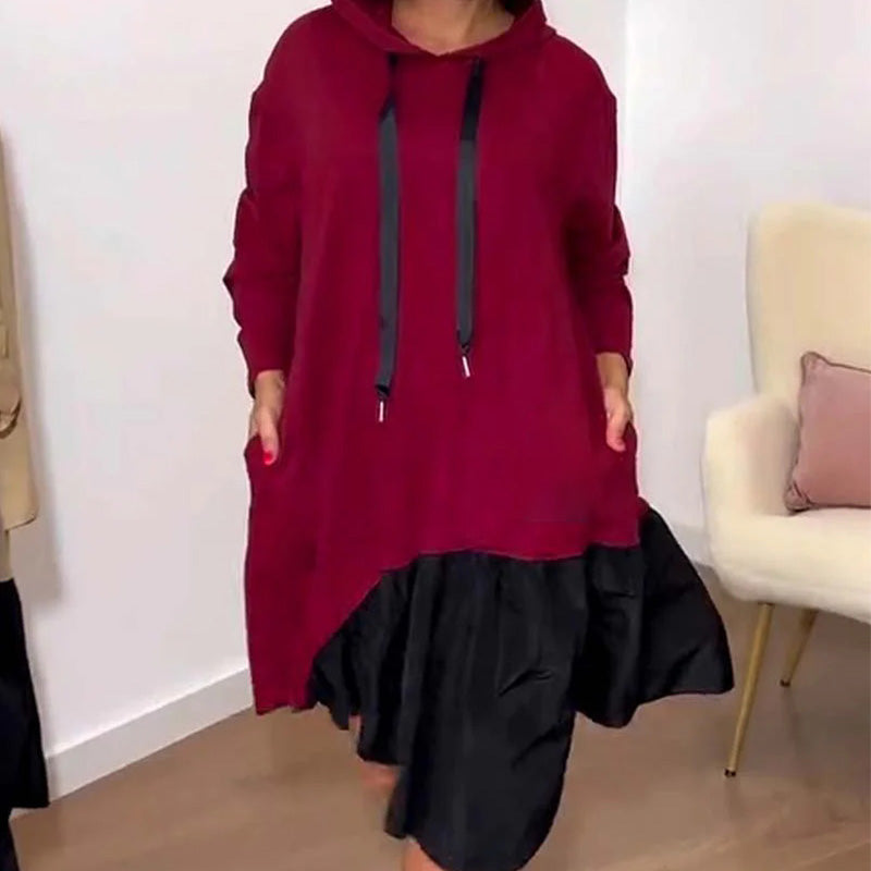 Women's Trendy Casual Loose Fit Hooded Dress