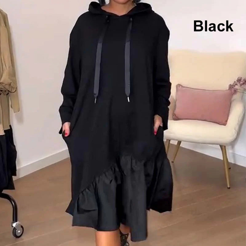 Women's Trendy Casual Loose Fit Hooded Dress