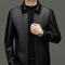 Classic PU Leather Jacket with Zipper Front