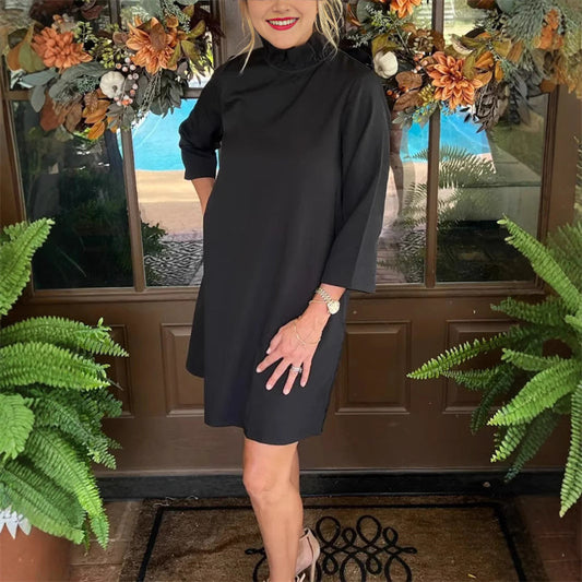 Women's Back Bow Tie Mini Dress