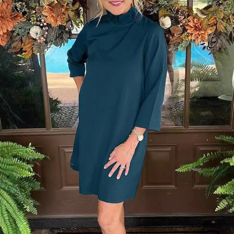 Women's Back Bow Tie Mini Dress