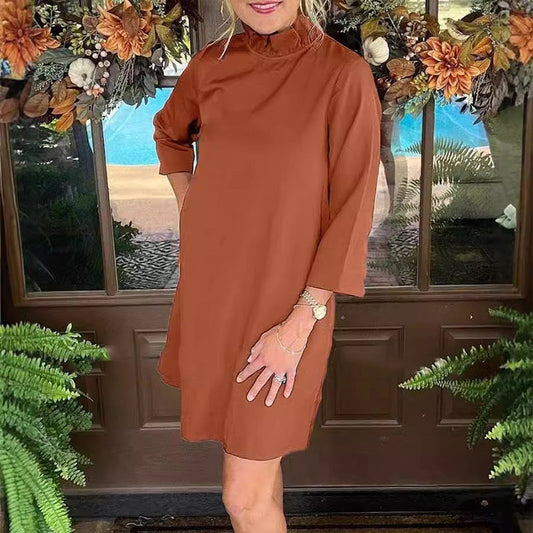 Women's Back Bow Tie Mini Dress