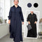 Women's Elegant Long Sleeve Ruffle Trim Maxi Dress