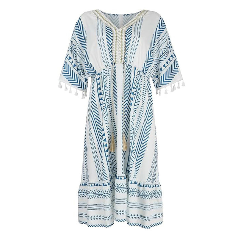 💃HOT SALE 49% OFF 💝2025 Ethnic New Style Casual printed V-neck dress