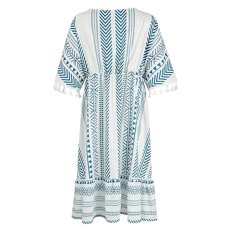 💃HOT SALE 49% OFF 💝2025 Ethnic New Style Casual printed V-neck dress