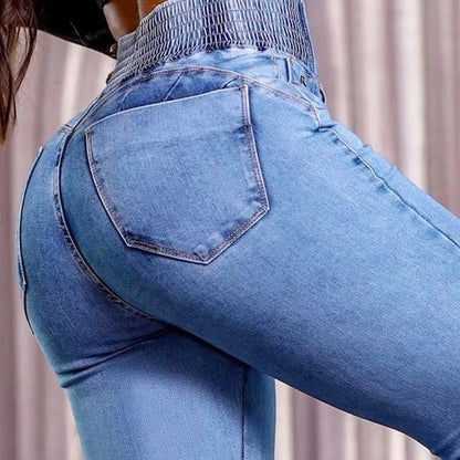 ⏳Time-Limited Special⏰Women's Stretch Flare Jeans – High Waist. Body-Hugging Fit & Retro Style ✨