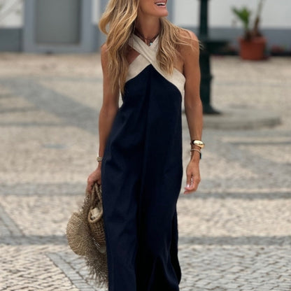 🌸Spring Specials💐 Women's Halter Neck Sleeveless Maxi Dress