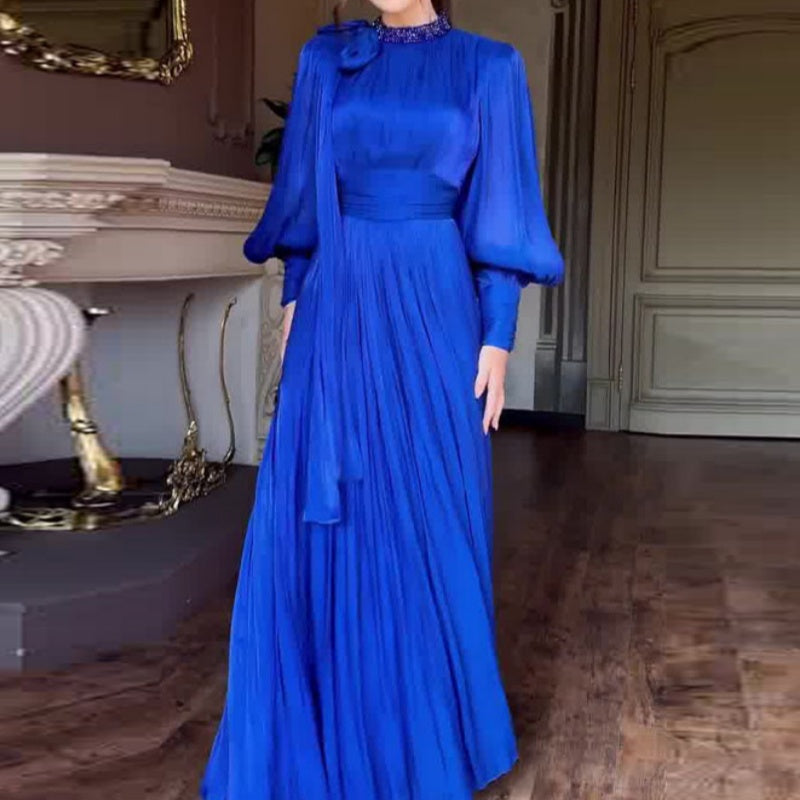 🌸Spring Specials💐 Women's Elegant Lantern Long-Sleeve Maxi Dress