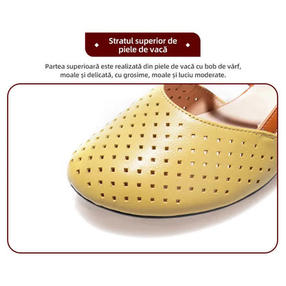 👡🎊Women's Closed-Toe Low Heel Sandals with Soft Sole🎊