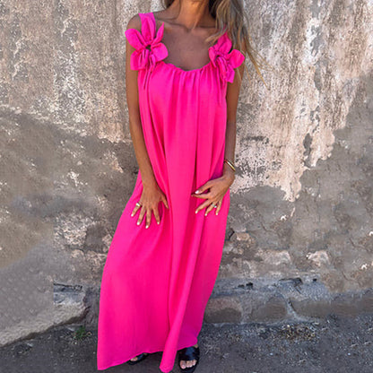 🌸Spring Specials💐 Women's Elegant Floral Strap Maxi Dress