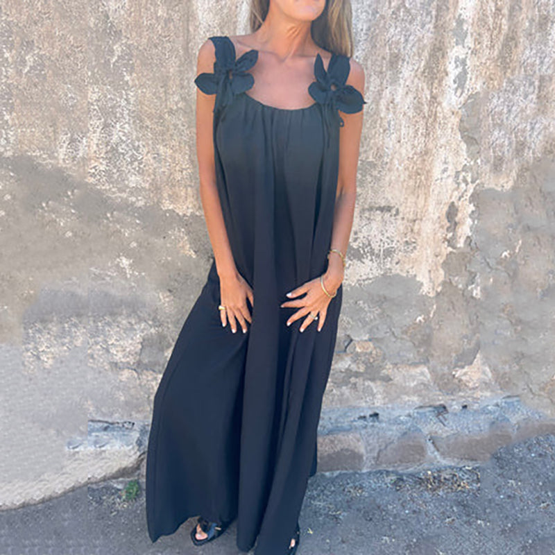 🌸Spring Specials💐 Women's Elegant Floral Strap Maxi Dress