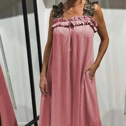 💖Limited Sale 50% OFF💖Women's Casual Sleeveless Maxi Dress with Pockets