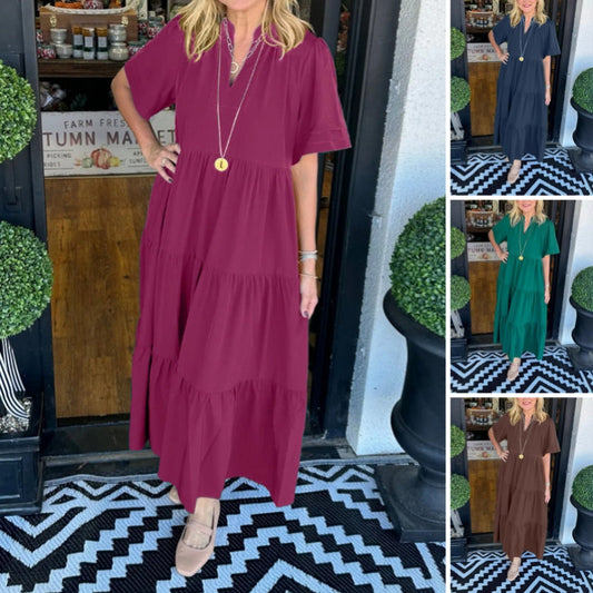 💕Limited Time 50% Off💕Women's Elegant Tiered Maxi Dress
