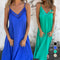 🎉Summer Hot Sale 49% OFF💃Women's Elegant Lace-Trim V-Neck Spaghetti Strap Maxi Dress