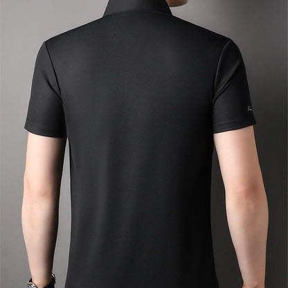 Men's Short Sleeve Slim Fit Collared T-Shirt
