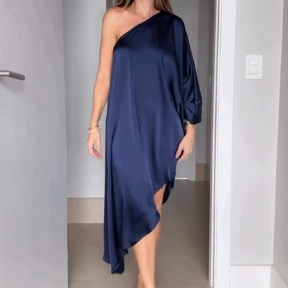 📣New Spring Styles 2025 👗 Asymmetric Sexy Loose Single-Shoulder Dress