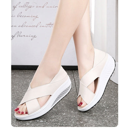 💞💞💞💞Women's Elegant Solid Color Thick Sole Lightweight Comfortable Sandals