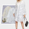 Woman's Comfortable Embroidered Shirt Dress