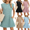 Sleeveless Loose Mini Dress with Pockets