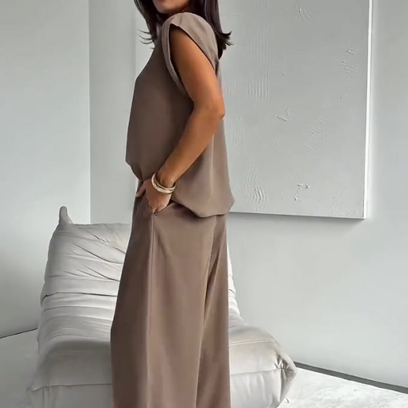 Women's 2-Piece T-Shirt & Wide Leg Dress Pants Set❤️❤️Today's Promotion - 49% OFF