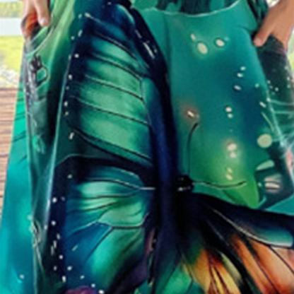 💖LAST DAY SALE 50% OFF💖Women's Loose Printed Sleeveless Maxi Dress