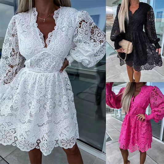 Women's Sexy Cutout Lace Dresses