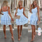 Women's Spaghetti Strap Tiered Mini Dress