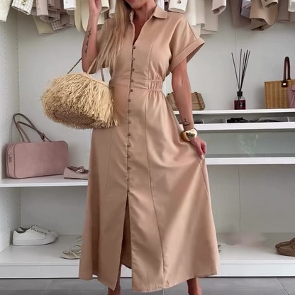 Women's Solid Color Casual Maxi Dress
