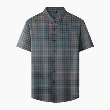 Men's Casual Plaid Short Sleeve Shirt(50% OFF)