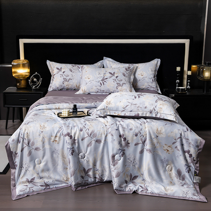 🔥Summer Limited Sale-50%Off🌸Cooling Breathable Floral Bed Sheet (4-Piece Set)
