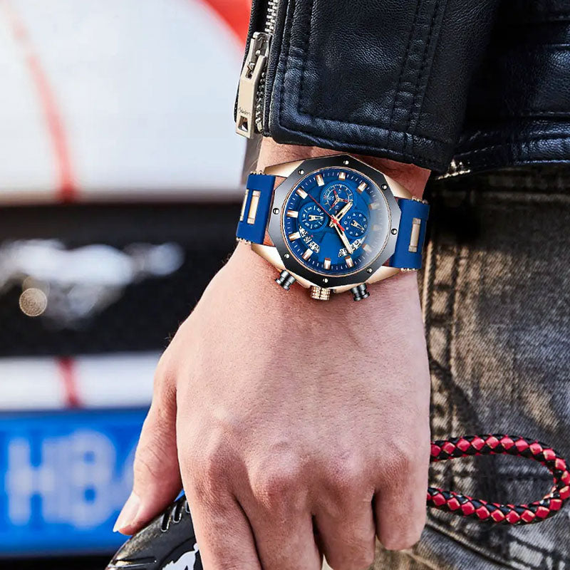 Large Dial Calendar Quartz Business Watch