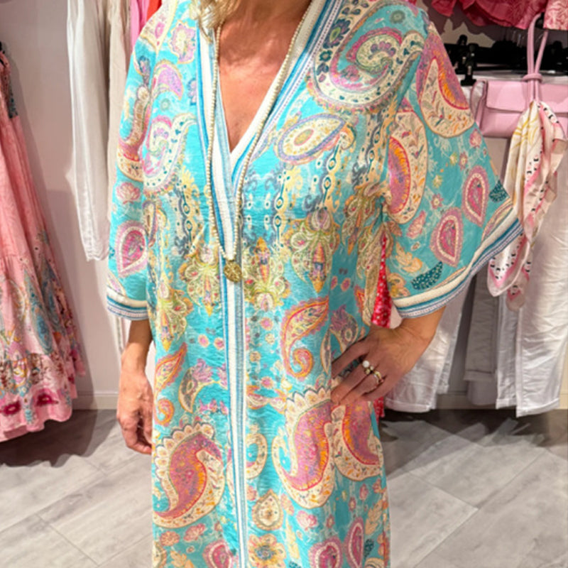 Women's Comfortable Loose-Fit Print Dress