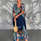 Women's Printed Split Maxi Dress