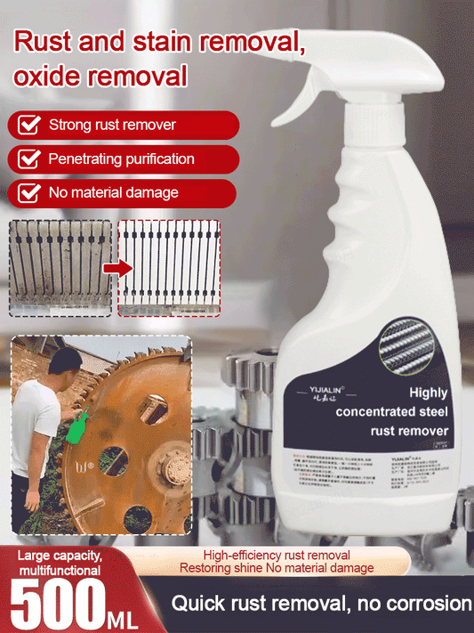 ⏳Time-Limited Special⏰Highly Concentrated Rust Remover for Steel & Iron – Deep-Acting. Effortless. and Metal-Safe