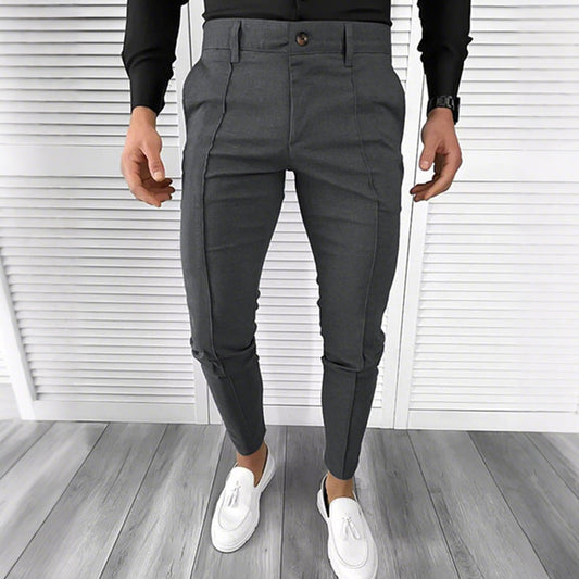 🔥Seasonal Bestsellers👑Men's Casual Solid Color High-end Dress Pants