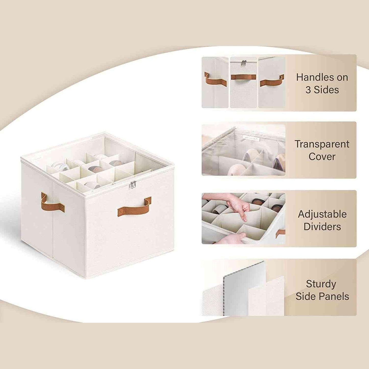 ⏳Limited time 50% off💥Transparent. foldable PVC shoe box. waterproof storage box for office