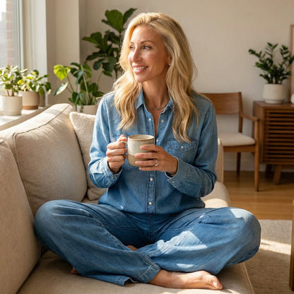 ⏳Time-Limited Special⏰Women's Faux Denim Pajama 2-Piece Set