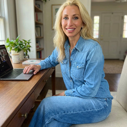 ⏳Time-Limited Special⏰Women's Faux Denim Pajama 2-Piece Set