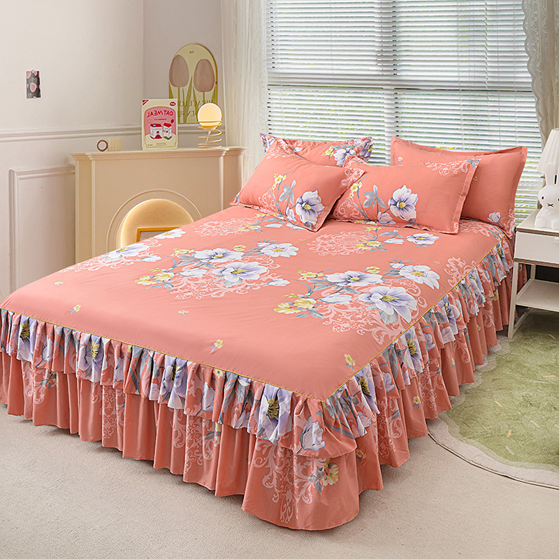 🛏️ 49% OFF NOW! 🎀 3-Piece Ruffled Bed Skirt Set – Elegant Design. Easy Fit & Complete Coverage 🛌