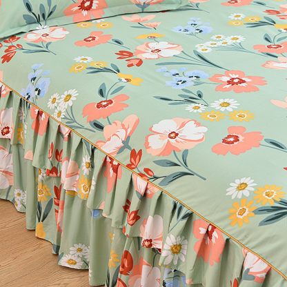 🛏️ 49% OFF NOW! 🎀 3-Piece Ruffled Bed Skirt Set – Elegant Design. Easy Fit & Complete Coverage 🛌