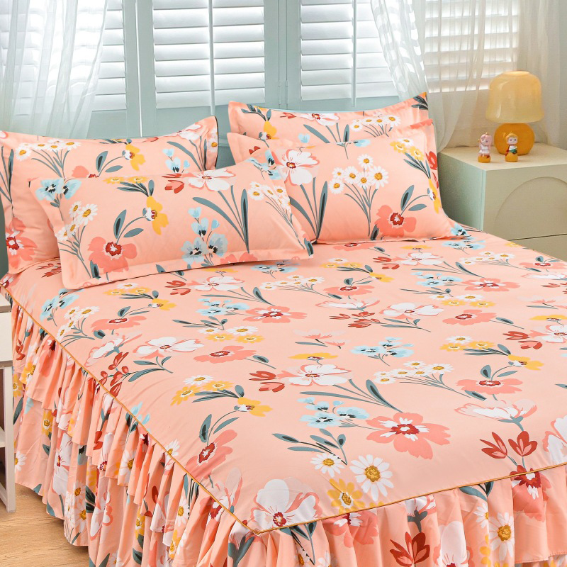 🛏️ 49% OFF NOW! 🎀 3-Piece Ruffled Bed Skirt Set – Elegant Design. Easy Fit & Complete Coverage 🛌
