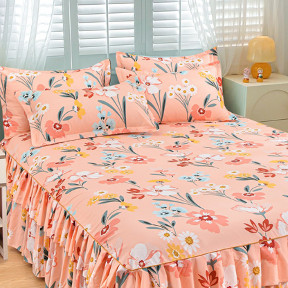 🛏️ 49% OFF NOW! 🎀 3-Piece Ruffled Bed Skirt Set – Elegant Design. Easy Fit & Complete Coverage 🛌