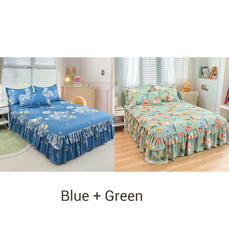 🛏️ 49% OFF NOW! 🎀 3-Piece Ruffled Bed Skirt Set – Elegant Design. Easy Fit & Complete Coverage 🛌