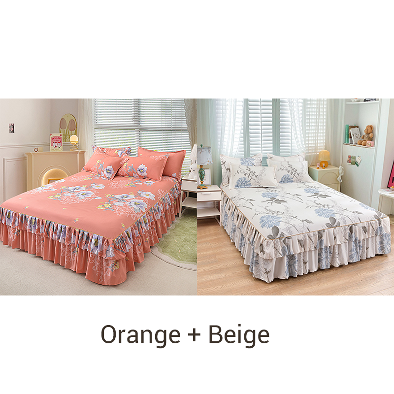 🛏️ 49% OFF NOW! 🎀 3-Piece Ruffled Bed Skirt Set – Elegant Design. Easy Fit & Complete Coverage 🛌